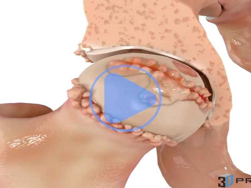 Hip Degeneration — 3D anatomical animation