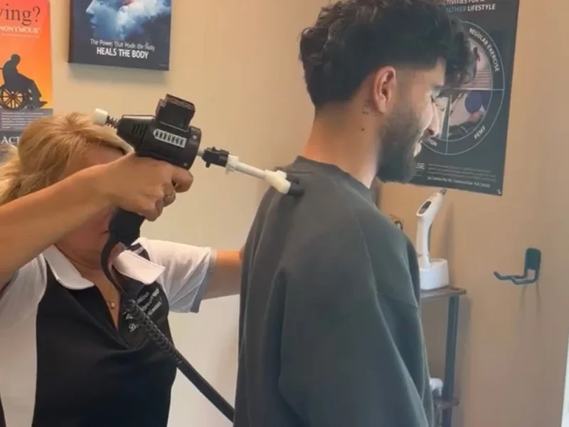 Chiropractic care for shoulder injury at Divine Healing Chiropractic in Laguna Niguel